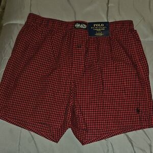 Ralph Lauren Red and Black Checkered Boxers